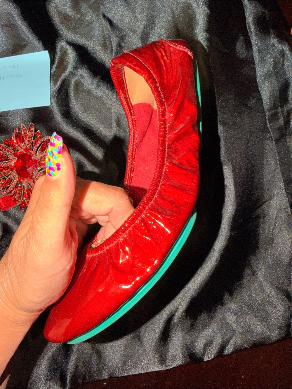 Rare original red diamond tieks in beautiful condition - Picture 3 of 7